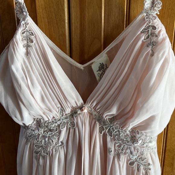 Vintage Lingerie Jon quil by Diane Samandi Baby Pink Teddy w lace detail. Sz L - Picture 7 of 7